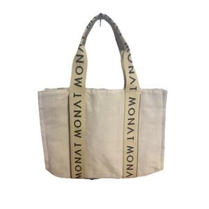 Monat Canvas Tote Bag 12 in X 16 in Approx Reusable Travel Large Purse Carry All